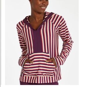 Oiselle Stripe Love Hoodie